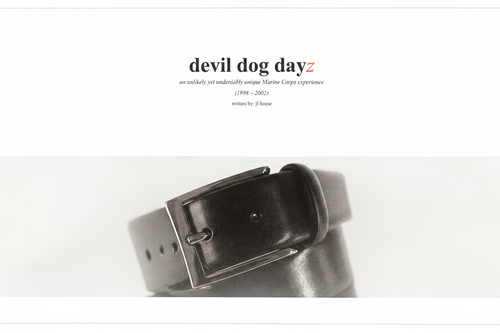 Devil Dog Dayz book cover - brightened and widened